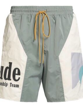 RHUDE Men's Green Shorts & Bermuda Shorts Nylon